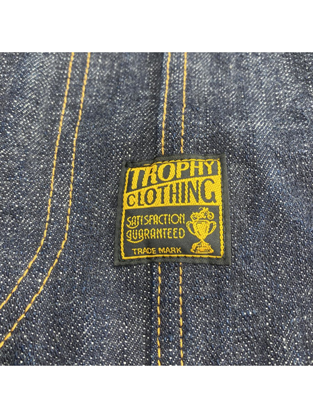 TROPHY CLOTHING 15th Dirt Denim Coverall デニムカバーオール (40)