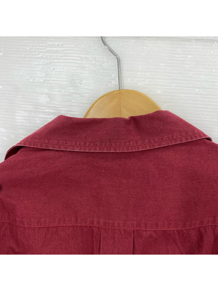 STUDIO NICHOLSON 19SS SHORT SLEEVE CAMP COLLAR SHIRT 赤 (M)