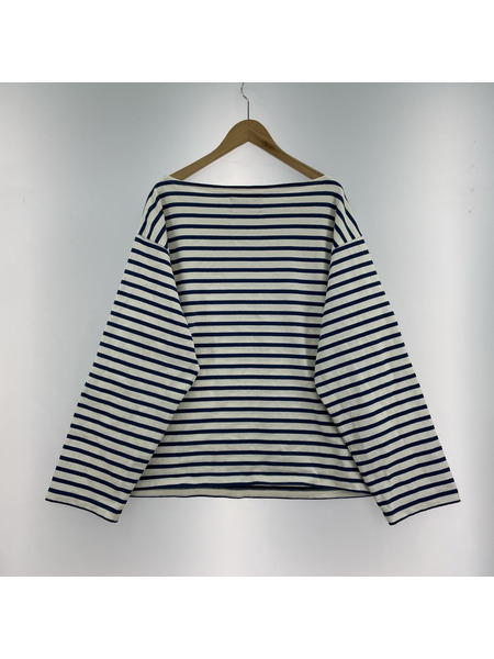 OUTIL 長袖Tシャツ・カットソー バスクシャツ 1 ブルー[値下]