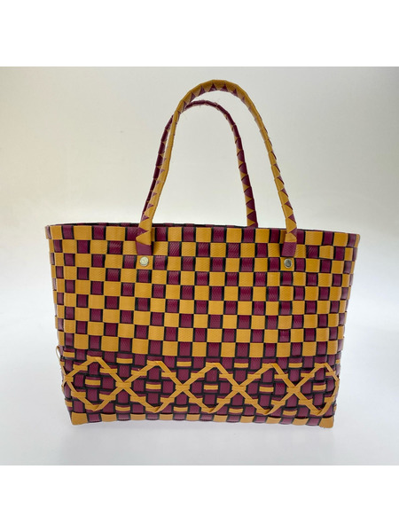 MARNI トートバッグ マーケットバスケット 紫茶