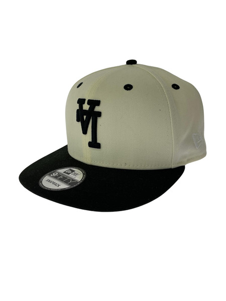 NEW ERA キャップ ブラック×ホワイト LA