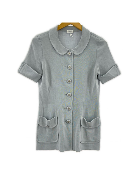 FOXEY BOUTIQUE S/Sニットジャケット  水
