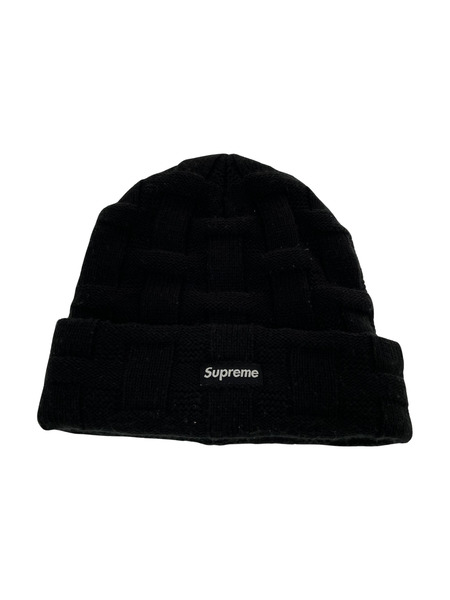 Supreme Basket Weave Beanie　黒