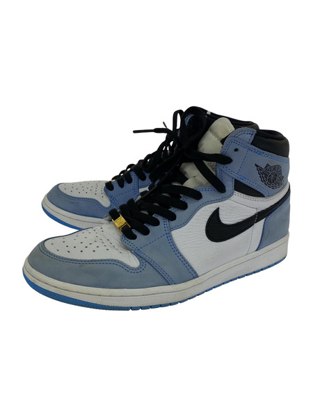 NIKE AIRJORDAN1 RETRO HIGH OG UNIVERSITY BLUE/スニーカー 白/青系