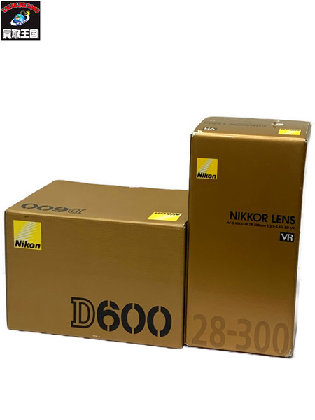 NIKON D600 一眼レフ カメラ + AF-S NIKKOR 28-300mm セット 開封品 ダメージあり ニコン デジタルカメラ デジカメ デジタル一眼レフカメラ