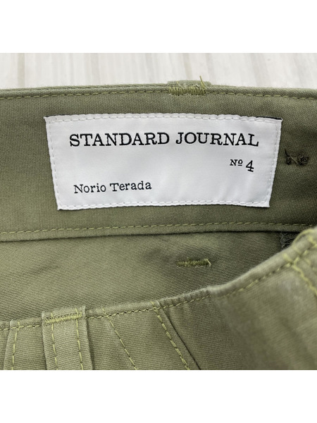 STANDARD JOURNAL ｂｙ NORIO TERADA Military pant 再構築 ミリタリーパンツ 4 オリーブ