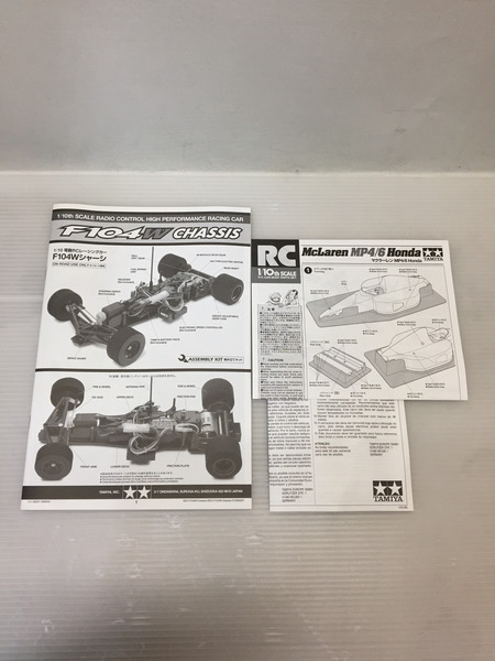 TAMIYA 1/10 RC マクラーレン MP4/6 Honda F104W 電動 RC 組立