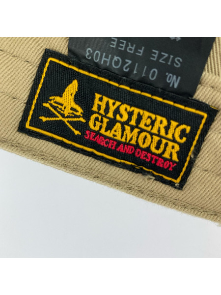 HYSTERIC GLAMOUR キャップ ワークキャップ ベージュ