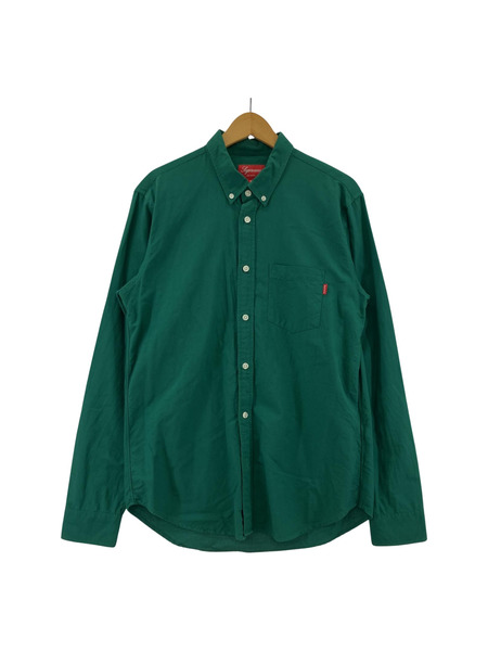 Supreme L/S oxford shirt グリーン M