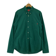 Supreme L/S oxford shirt グリーン M