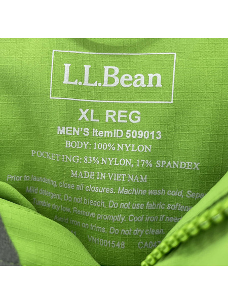 L.L.Bean クレスタ・ストレッチ・レイン・ジャケット (XL)ライトグリーン