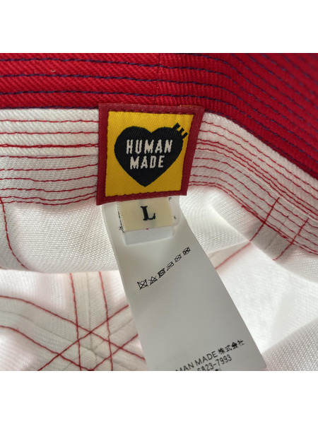 HUMAN MADE BUCKET HAT RED L