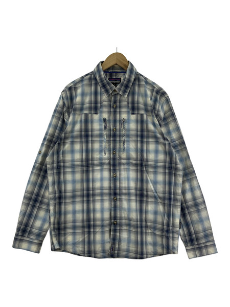 patagonia フィッシングシャツ/ブルー