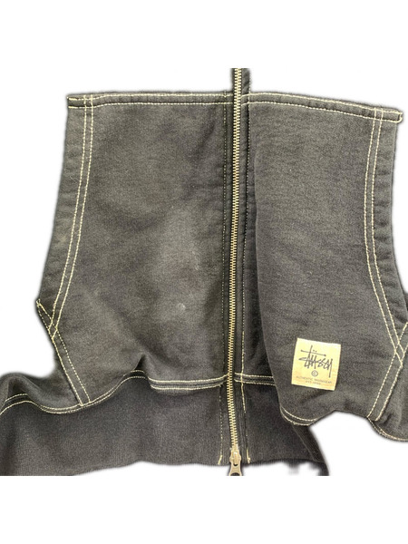 STUSSY パーカー(ジップアップ) フルジップパーカ/BLK