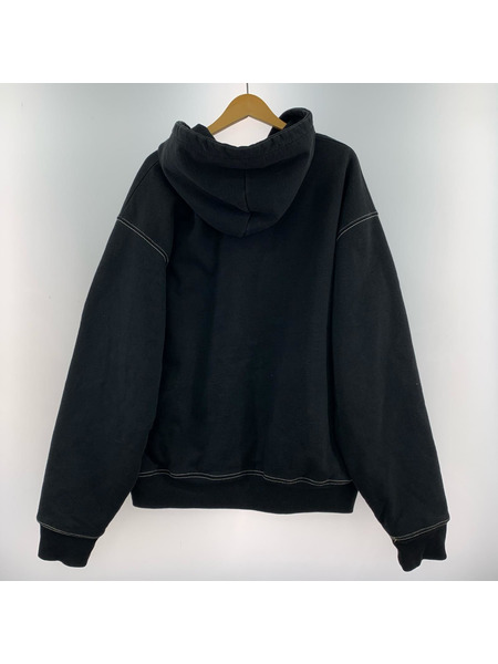 STUSSY パーカー(ジップアップ) フルジップパーカ/BLK