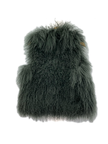 ジレ・ベスト フリンジ 緑[値下]