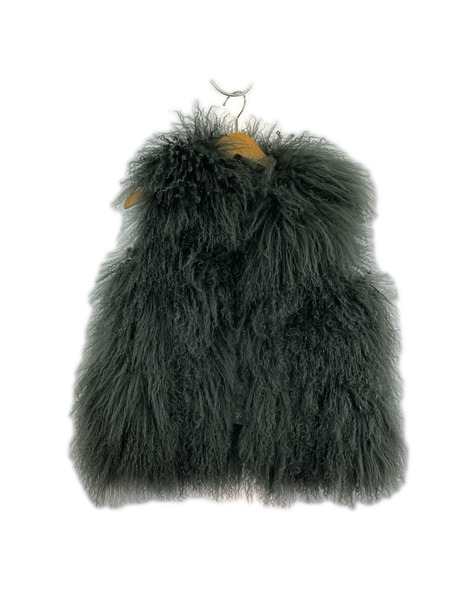 ジレ・ベスト フリンジ 緑[値下]