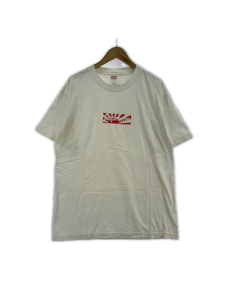 Supreme 11SS Benefit Box Logo Tee 旭日旗 L 白