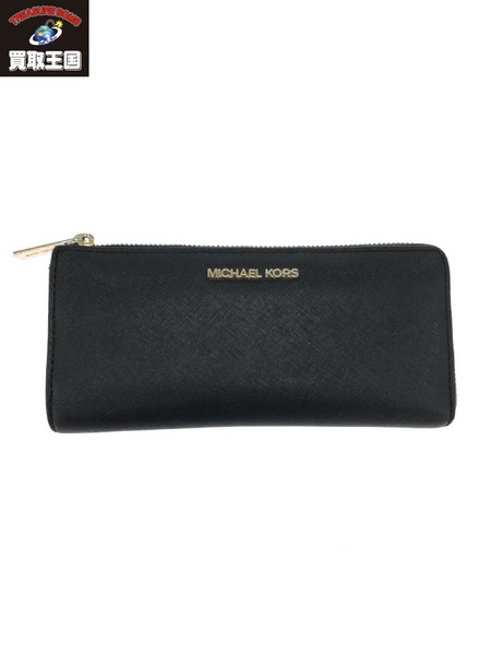 MICHAEL KORS ラウンドZIP長財布 黒[値下]