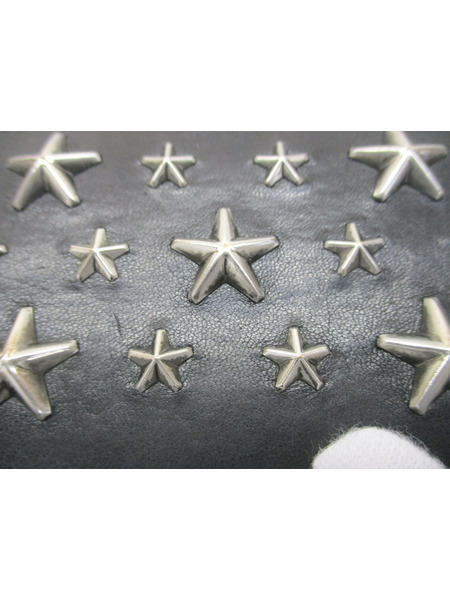 BIKER LEATHER WITH STARS コンパクトウォレット