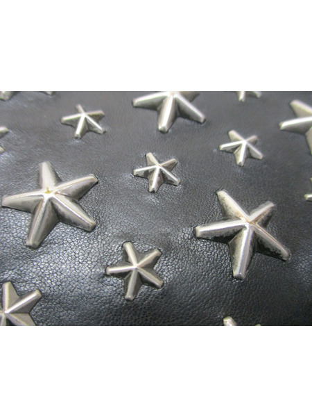 BIKER LEATHER WITH STARS コンパクトウォレット