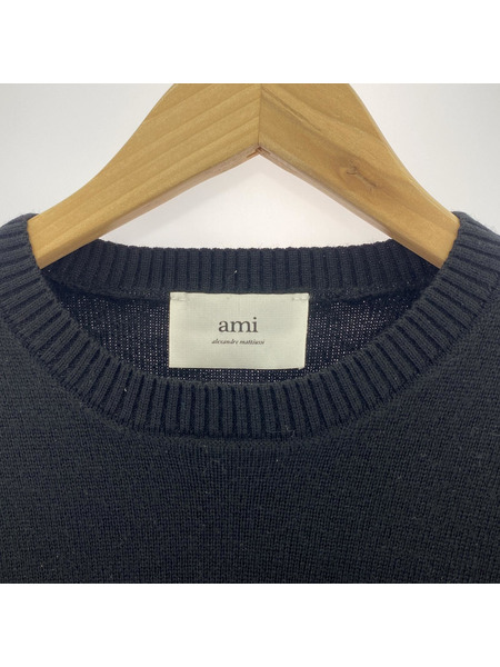 AMI paris L/S ウールニット 黒