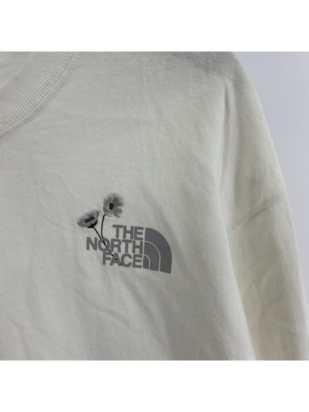 THE NORTH FACE 長袖Tシャツ・カットソー フラワープリント カットソー 白[値下]