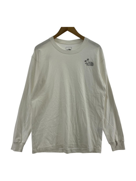 THE NORTH FACE 長袖Tシャツ・カットソー フラワープリント カットソー 白[値下]