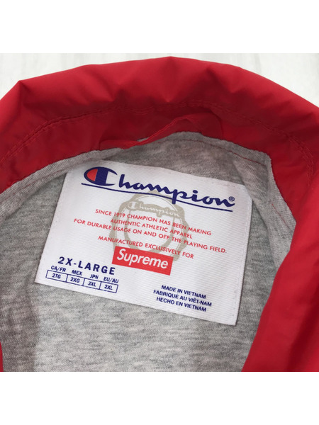 Supreme/24SS/Champion Coaches Jacket/2XL/RED