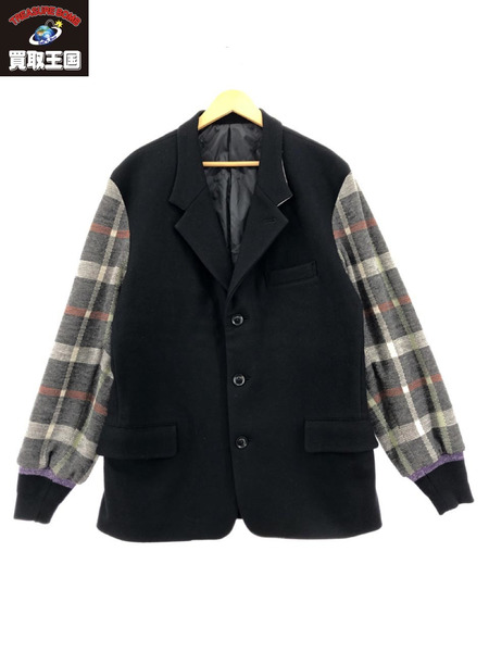 Y's BANG ON! No.176 2 STEP RIB JACKET WOOL MELTON SMOOTH[値下]