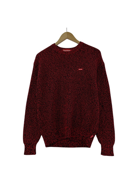 Supreme/21AW/Melange RibKnit Sweater smallboxlogo/S/レッド系