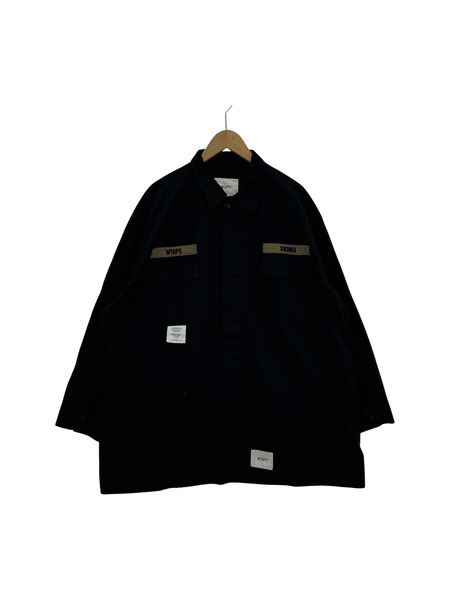 WTAPS GUARDIAN JACKET COTTON RIPSTOP ミリタリーシャツジャケット 黒