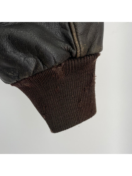 L.L.Bean レザージャケット A-2ジャケット USA製 scovillジッパー