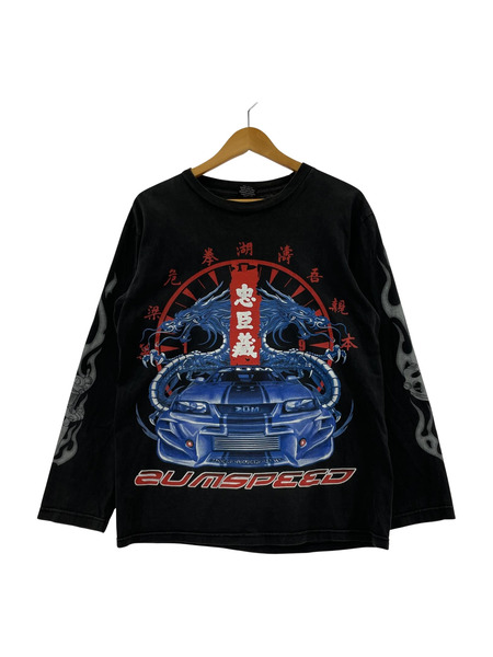 90s L/S 忠臣蔵 デザインtee  (M)