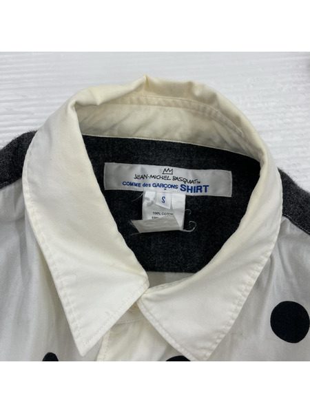 COMME des GARCONS 長袖シャツ jean michel basquiat 総柄シャツ (S)