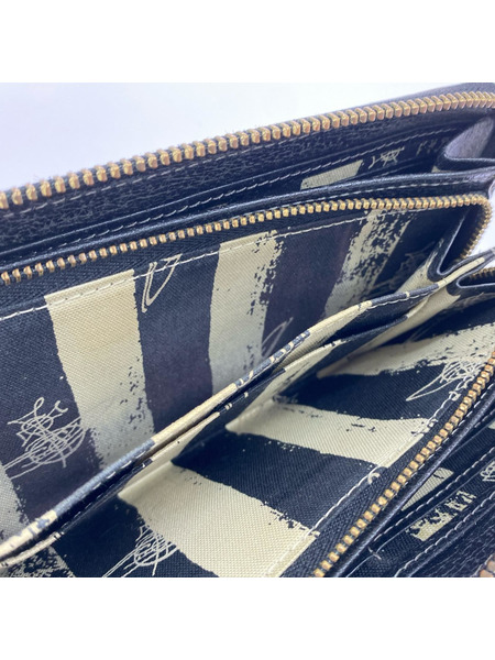 Vivienne Westwood 長財布 EXECUTIVE オーブ レザー ラウンドジップ