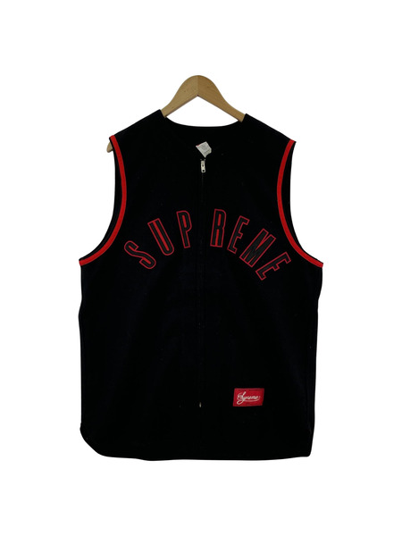 14AW/Supreme/Sleeveless Baseball Jersey/L/BLK