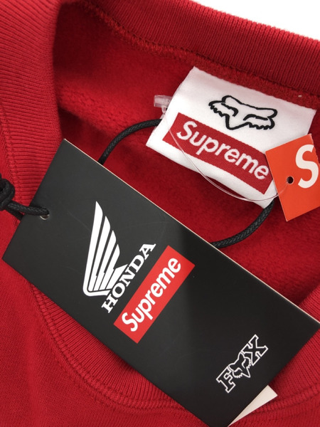 Supreme 19AW Honda Fox Racing Crewneck スウェット 赤 XL｜商品番号