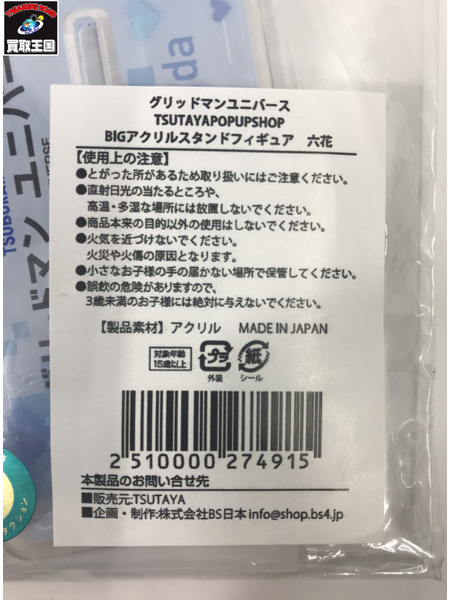 グリッドマンユニバース 宝多六花 BIGアクリルスタンドフィギュア