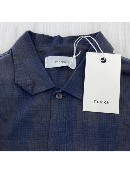 marka ORGANIC COTTON CUPRA CHECK OPEN COLLAR SHIRT 2