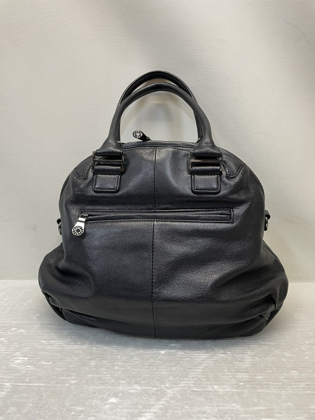 muta 8 スパンコール レザーハンドバッグ ブラック