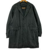 BALMAIN レザージャケット レザーチェスターコート 黒 (3L)