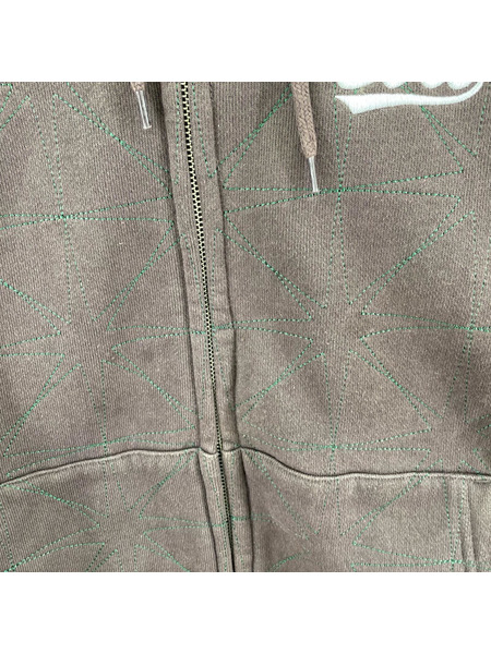 BoTT パーカー(ジップアップ) Sparkle Stitch Zip Hoodie L ブラウン