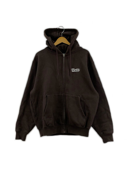 BoTT パーカー(ジップアップ) Sparkle Stitch Zip Hoodie L ブラウン