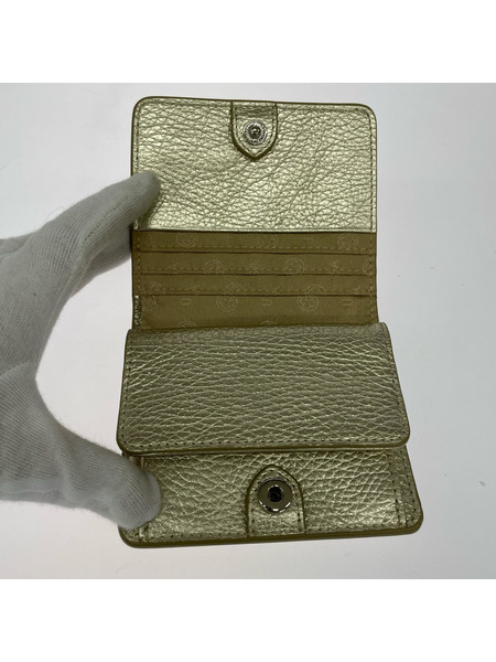 コンパクトウォレット ルクーチェ ミニ財布 ゴールド