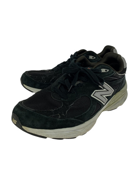 NEW BALANCE USA製 M990 V3 27.5 黒 M990BK3