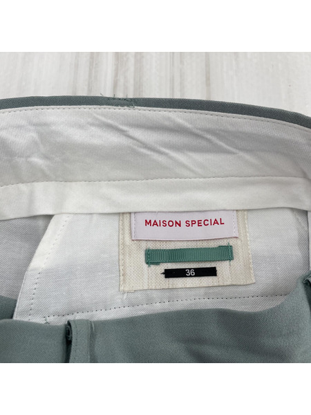 MAISON SPECIAL タックワイドパンツ W26