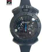 GaGa MILANO ガガミラノ マヌアーレ クロノグラフ 8012.01 電池交換済み メンズ QZ クオーツ