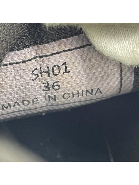 スニーカー SCOTCLUB ウェッジソールスニーカー 白黒 (36)