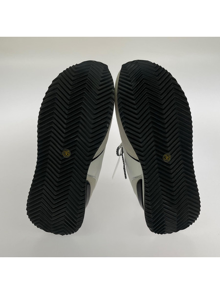 スニーカー SCOTCLUB ウェッジソールスニーカー 白黒 (36)